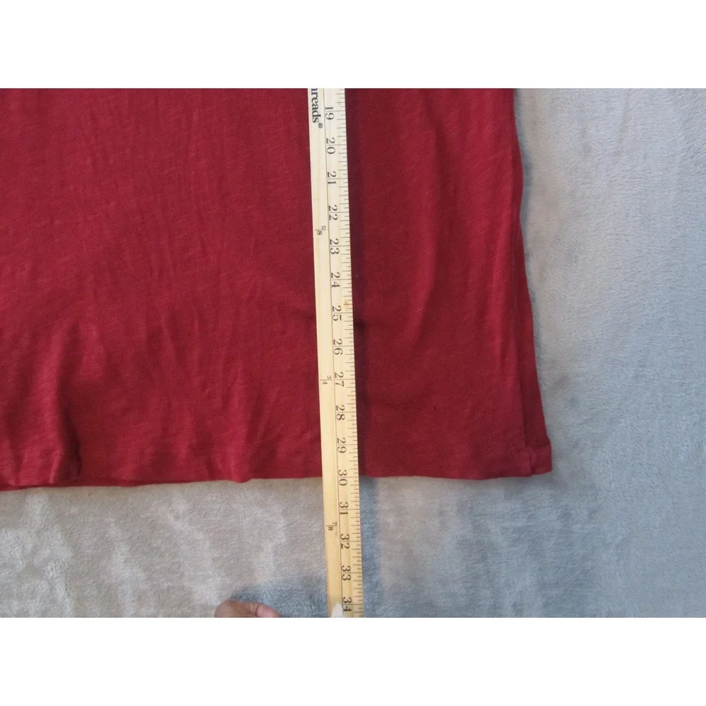True Religion T-Shirt Mens Medium Red Arched Logo‎ Graphic Short Sleeve Cotton